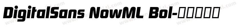 DigitalSans NowML Bol字体转换